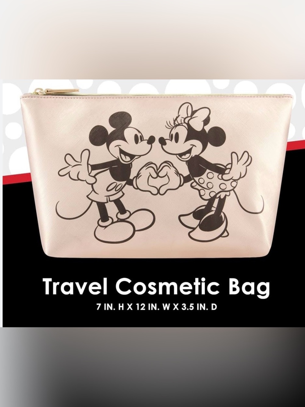Disney Mickey and Minnie Cosmetics bag